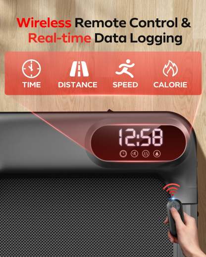 Umay Smart Walking Pad, Under Desk Treadmill and 2-in-1 Incline Walking Pad Treadmill for Home Office