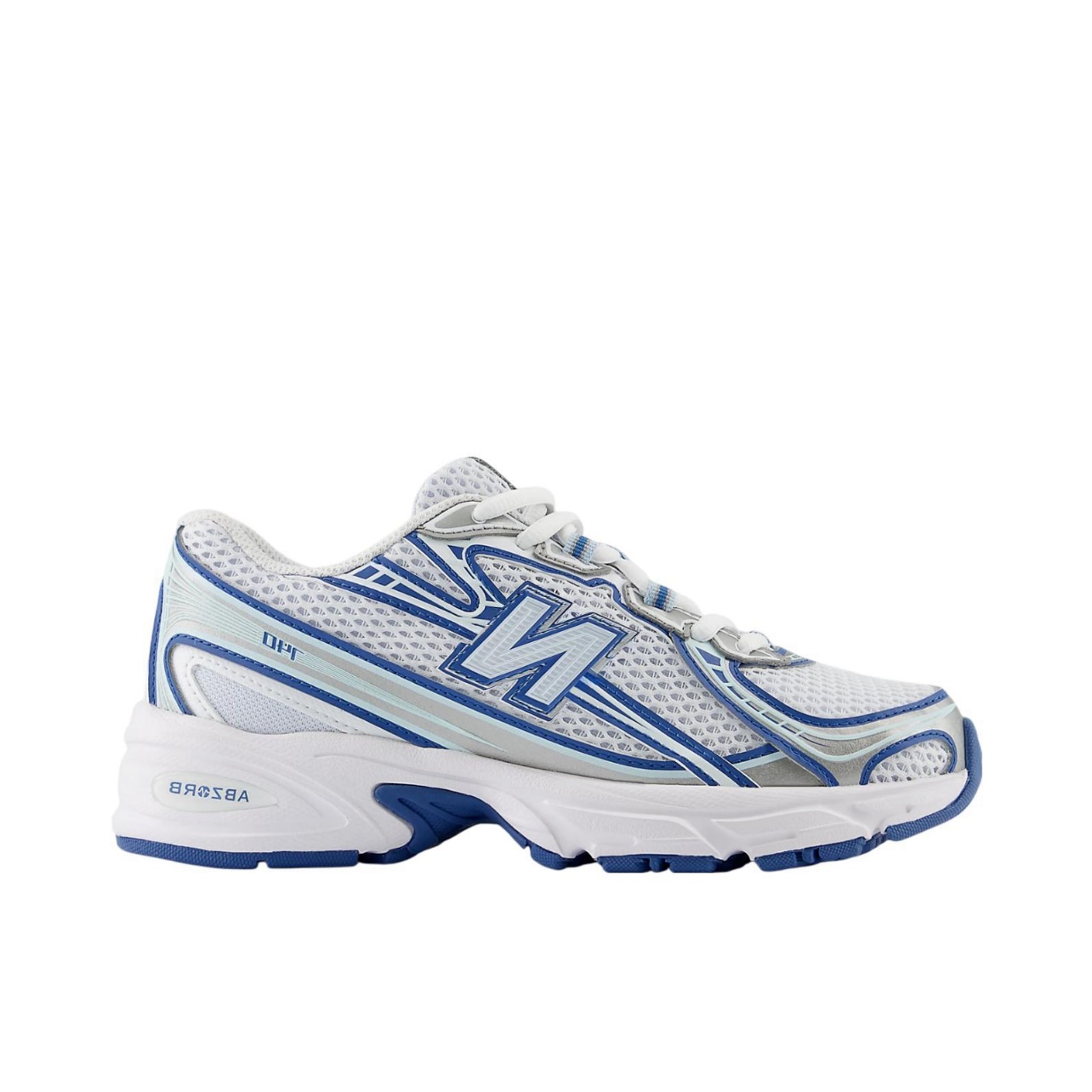 Nqdfew Bqdfalance 740 White silver blue