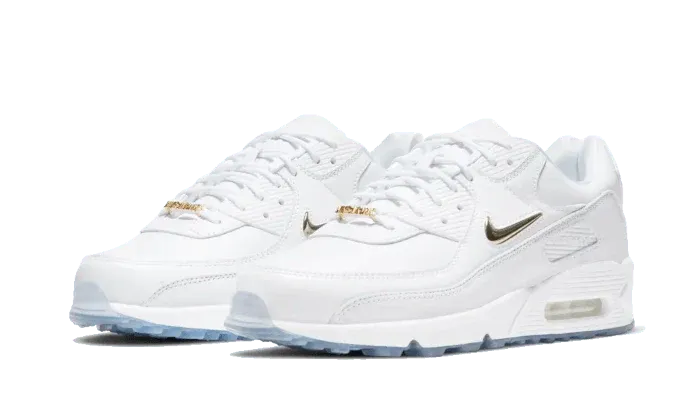 NIqdfKE Air Max 90 White Metallic Gold