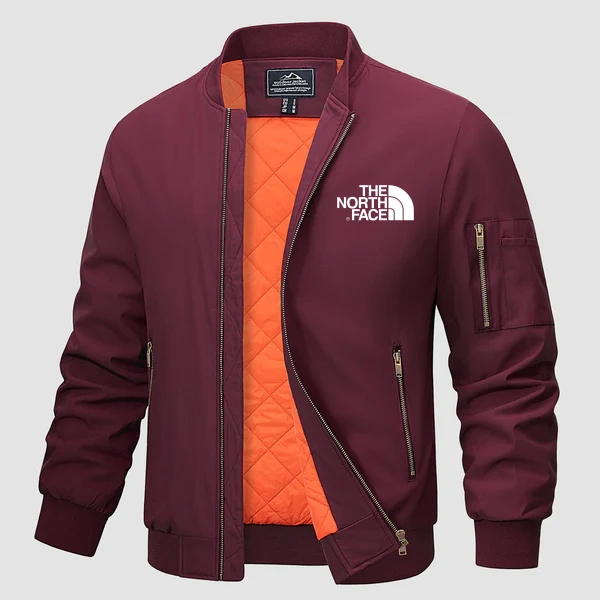 TNF®-Men's Bomber Jacket - Casual Spring Zip-Up Windbreaker with Pockets