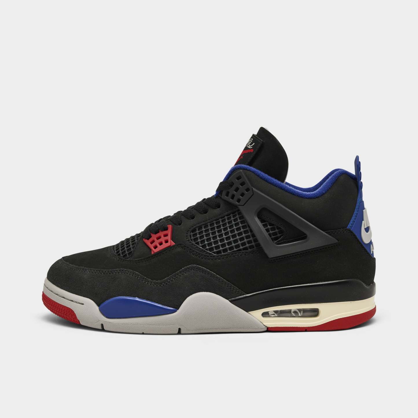 Jorqdfdan 4 Retro Black / Fire Red - Deep Royal Blue