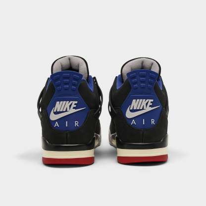 Jorqdfdan 4 Retro Black / Fire Red - Deep Royal Blue