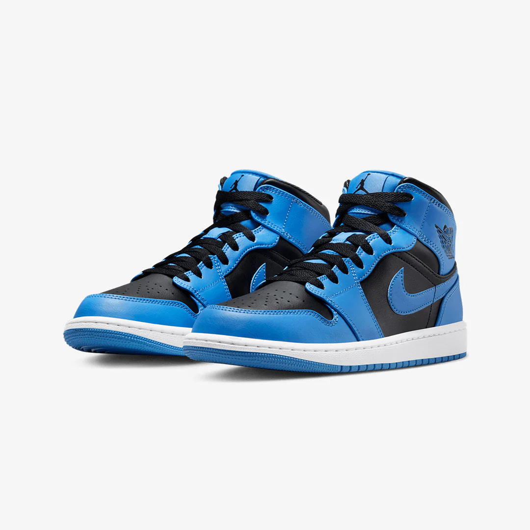 NIqdfKE Air Jordan 1 Mid University Blue Black Toe
