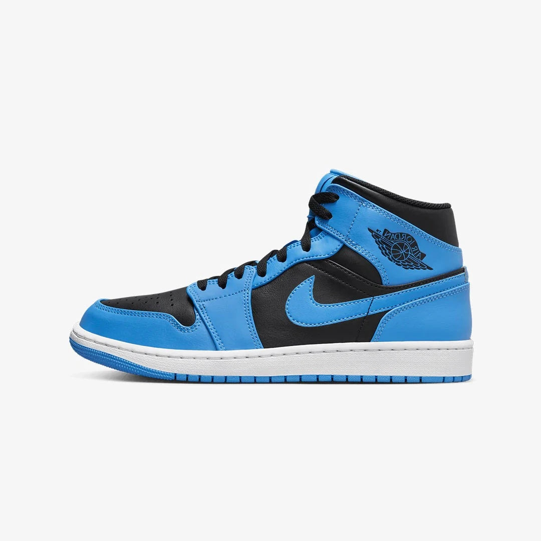 NIqdfKE Air Jordan 1 Mid University Blue Black Toe