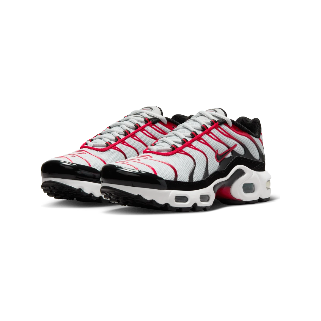 niqdfke Air Max Plus Pure Platinum Black White University Red