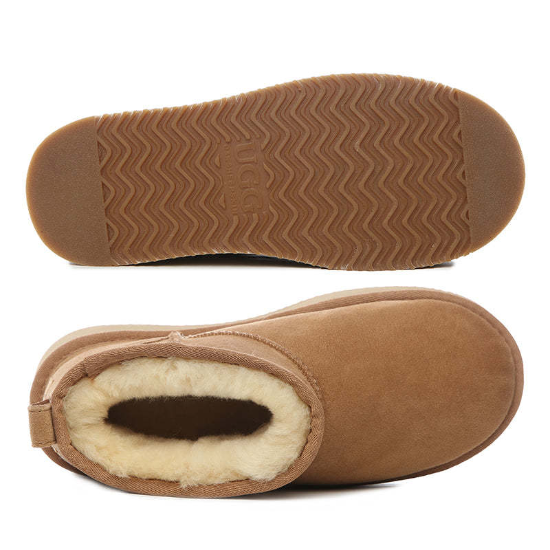 uqdfgg Premium Unisex mini latform Boots