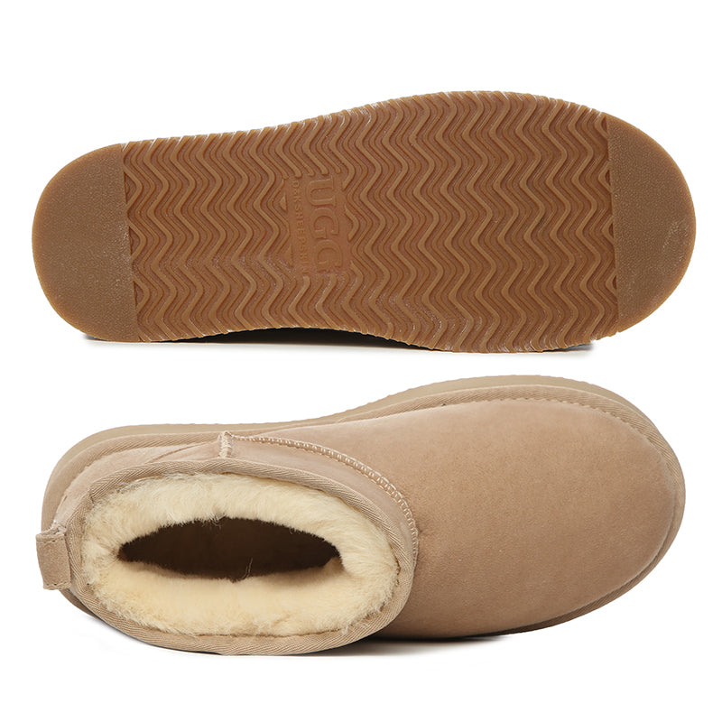 uqdfgg Premium Unisex mini latform Boots