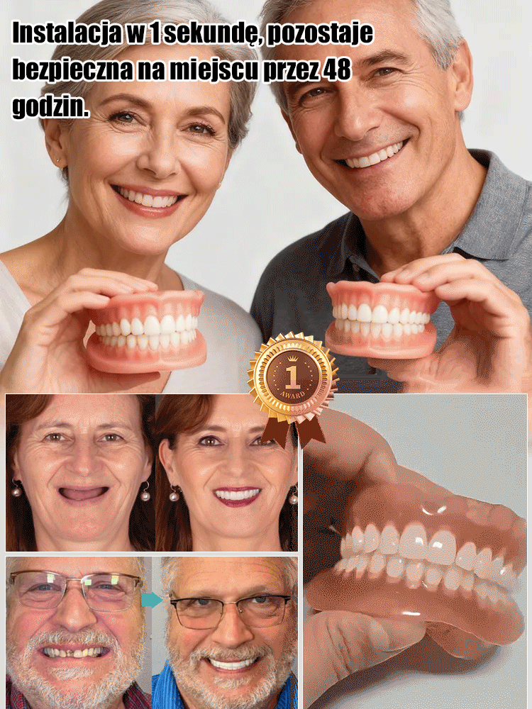 Bez kosztownego leczenia dentystycznego, bez bólu, bez czekania, 🦷🦷 uśmiech pełen pewności siebie w 3 sekundy