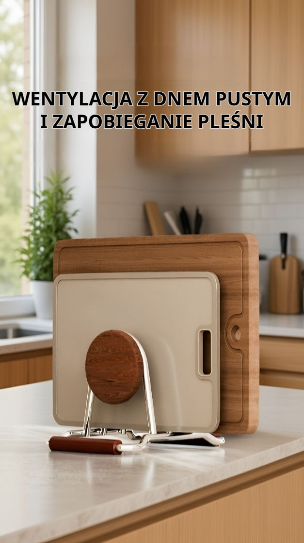 Stojak na deski do krojenia – elegancki design