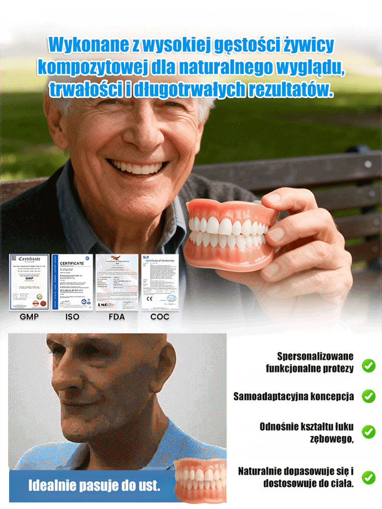 Bez kosztownego leczenia dentystycznego, bez bólu, bez czekania, 🦷🦷 uśmiech pełen pewności siebie w 3 sekundy