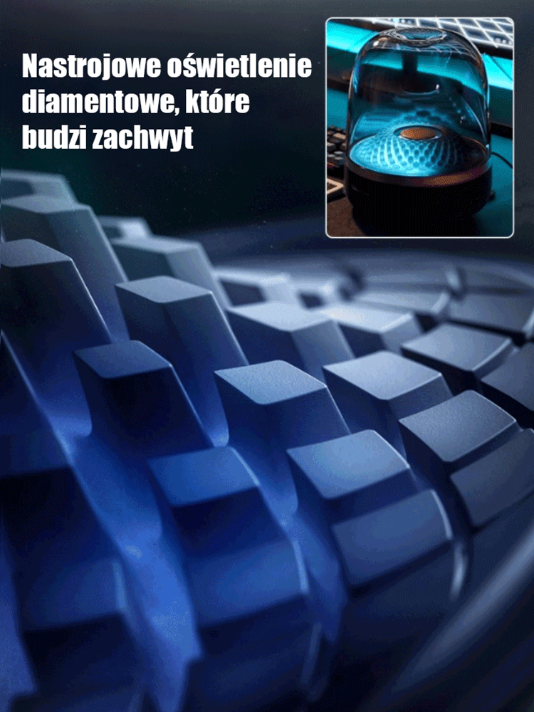 Czarny złoty krystaliczny głośnik dźwiękowy