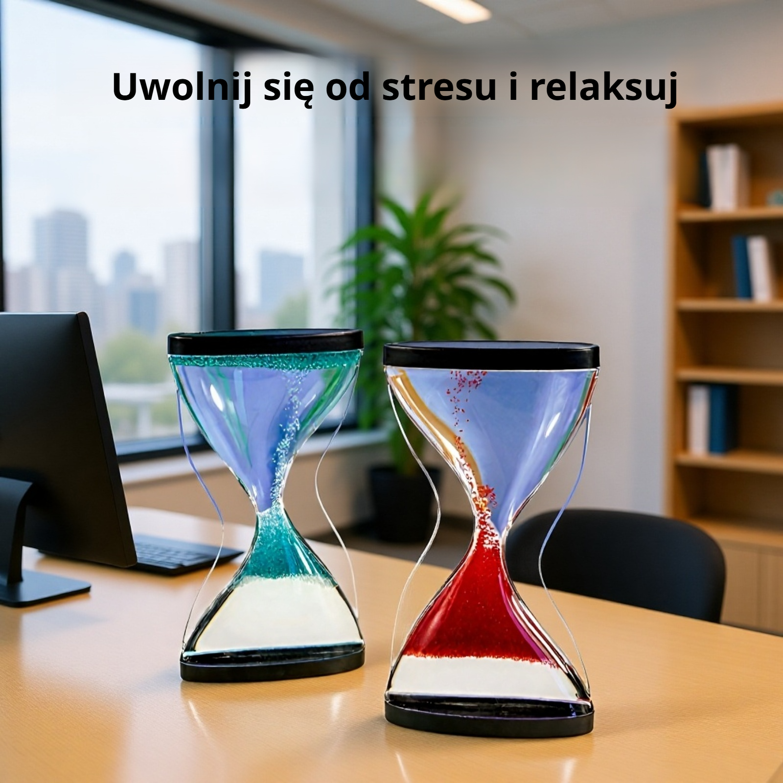 Klepsydra w nowoczesnym wnętrzu jako element dekoracyjny