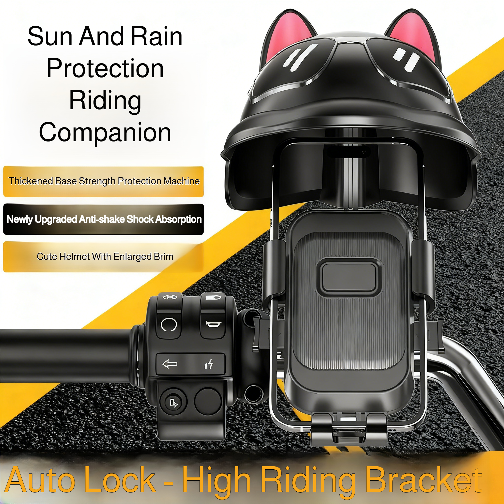 Waterproof Phone Holder for Electric Bikes and Bicycles