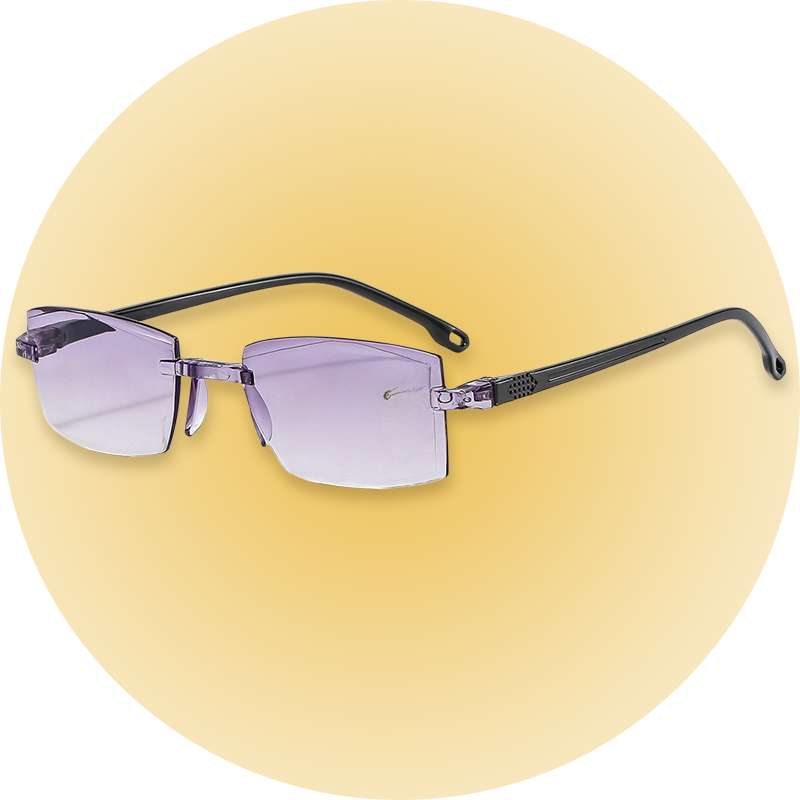  Unisex Rimless Anti-Blue Light Reading Glasses