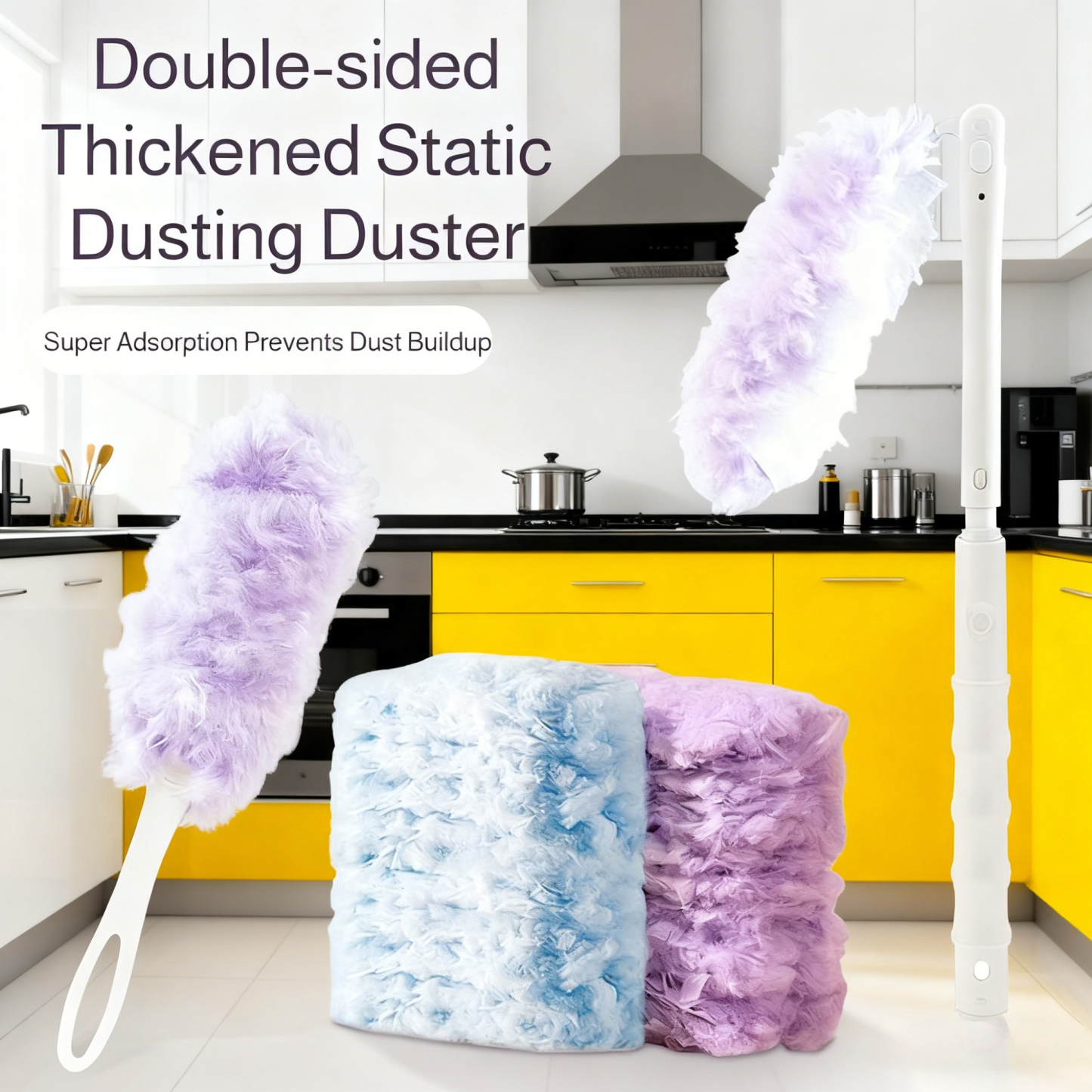 Powerful Desktop Cleaning Duster – Long-lasting Dust Removal