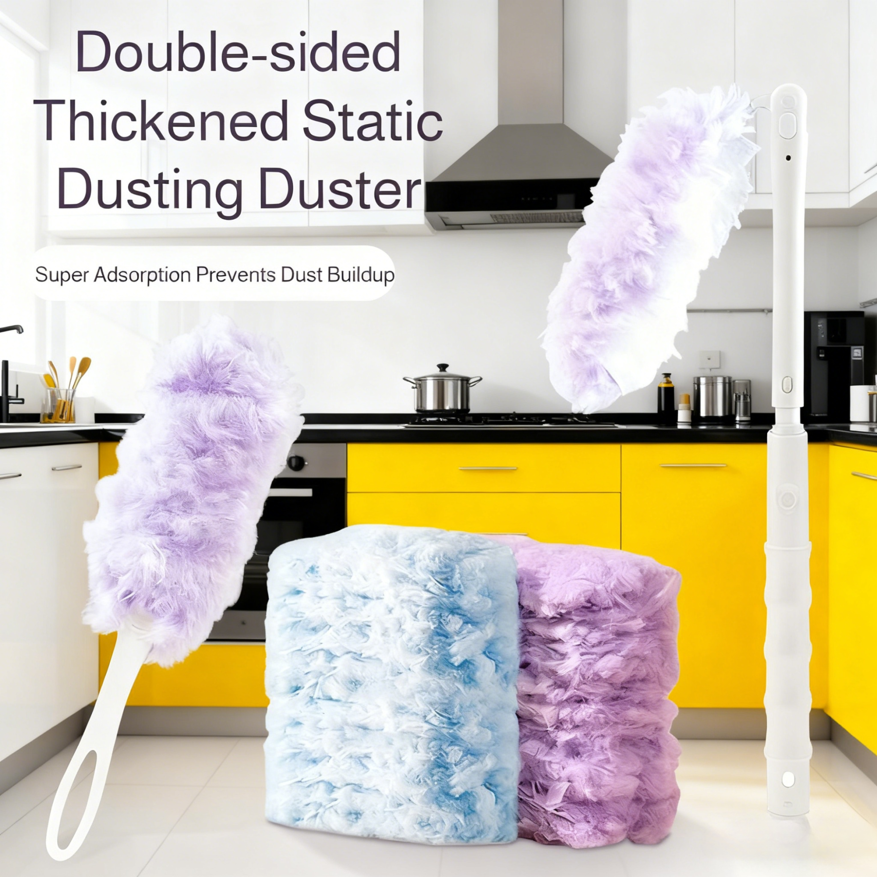 Powerful Desktop Cleaning Duster – Long-lasting Dust Removal