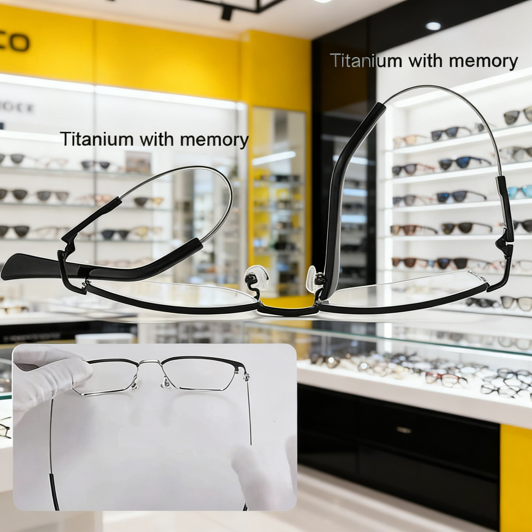  Professional Titanium Frame Progressive Reading Glasses