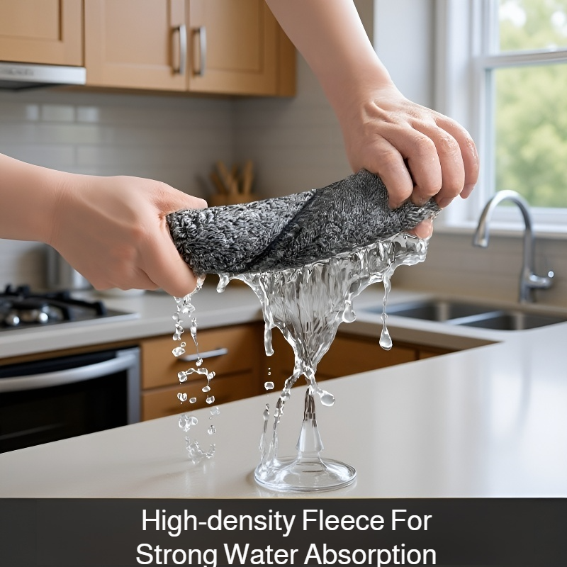 Thickened Japanese Bamboo Charcoal Fiber Cleaning Cloth