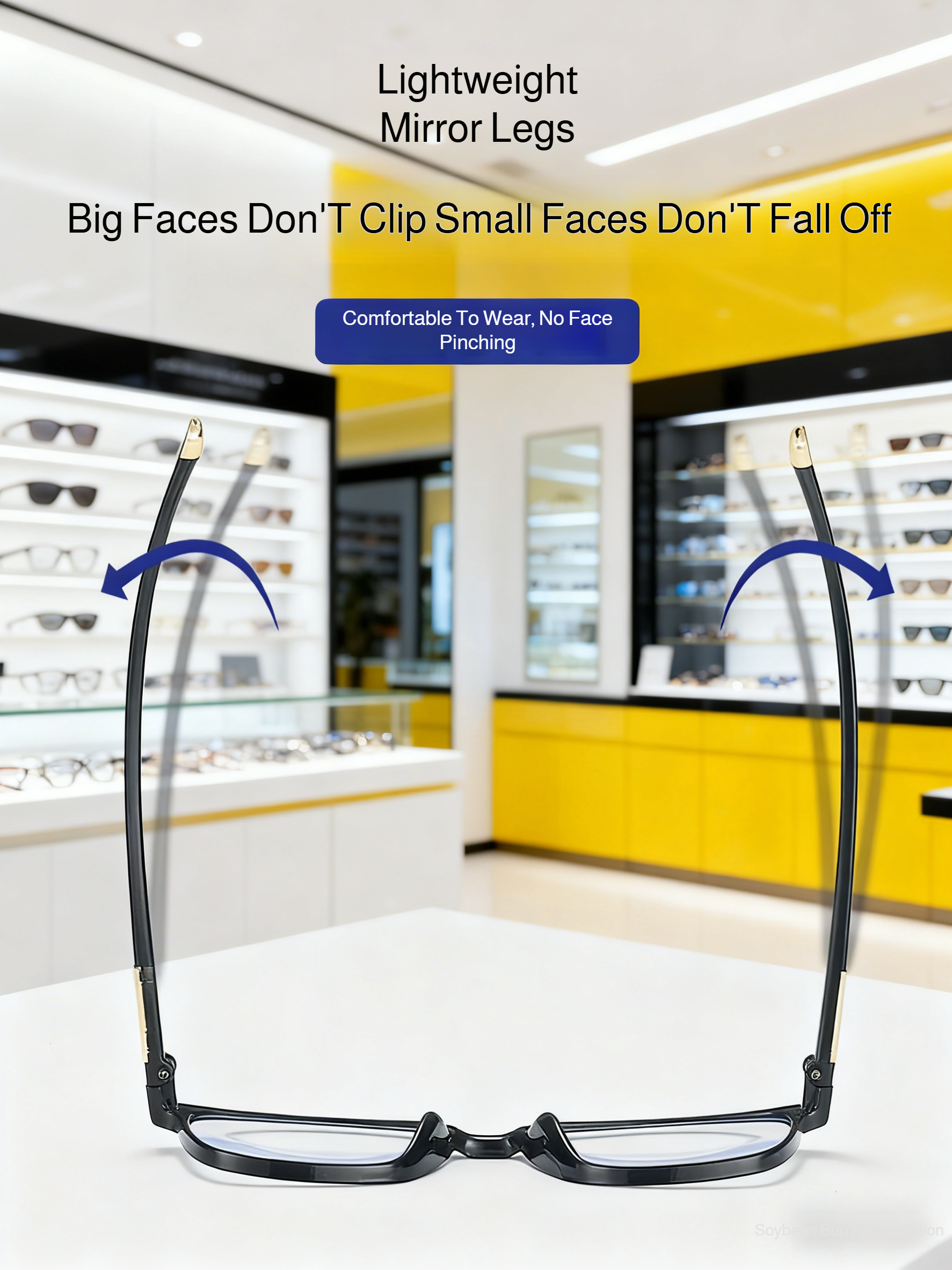 Lightweight reading glasses with advanced blue light filter