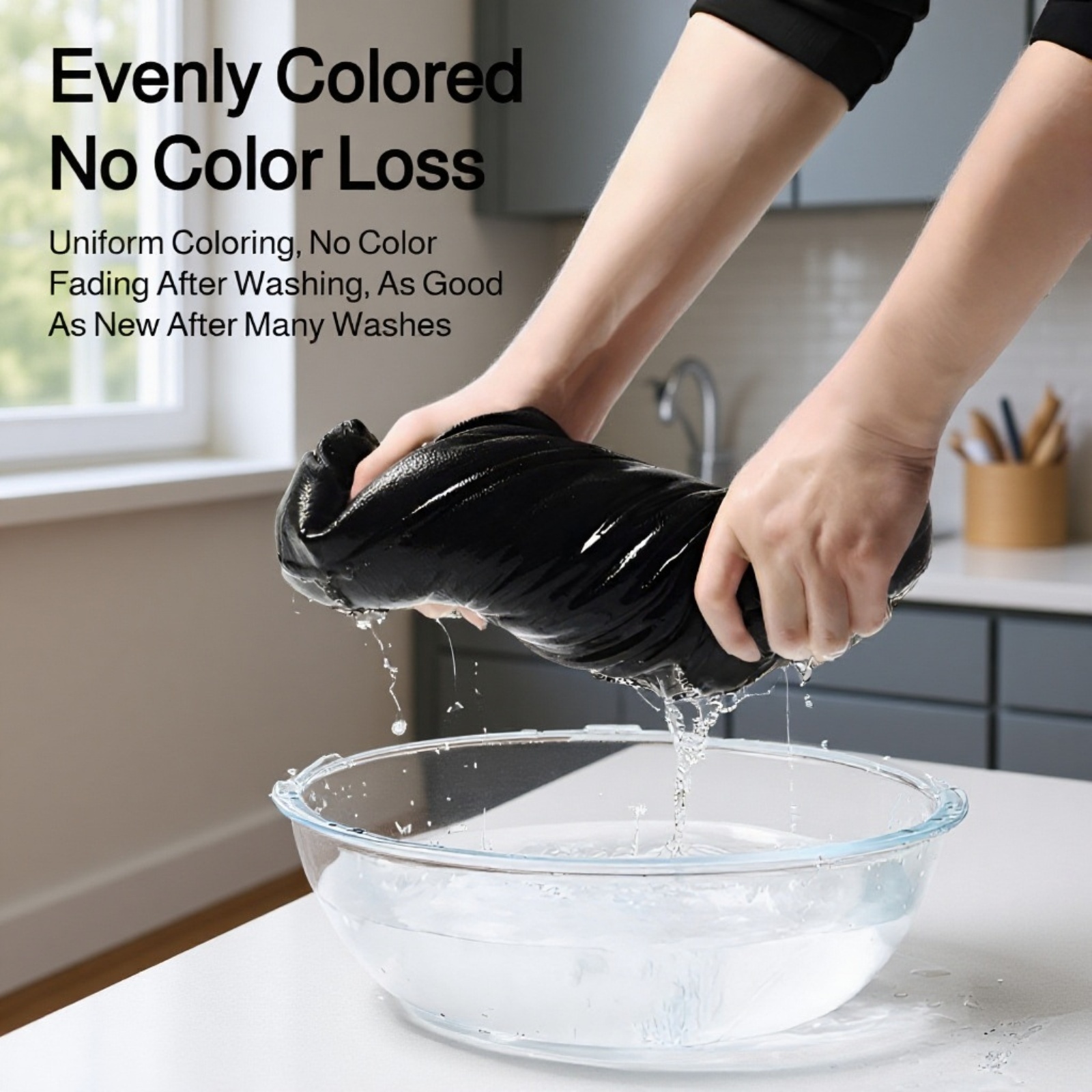 Easy-to-use black clothing care sheets