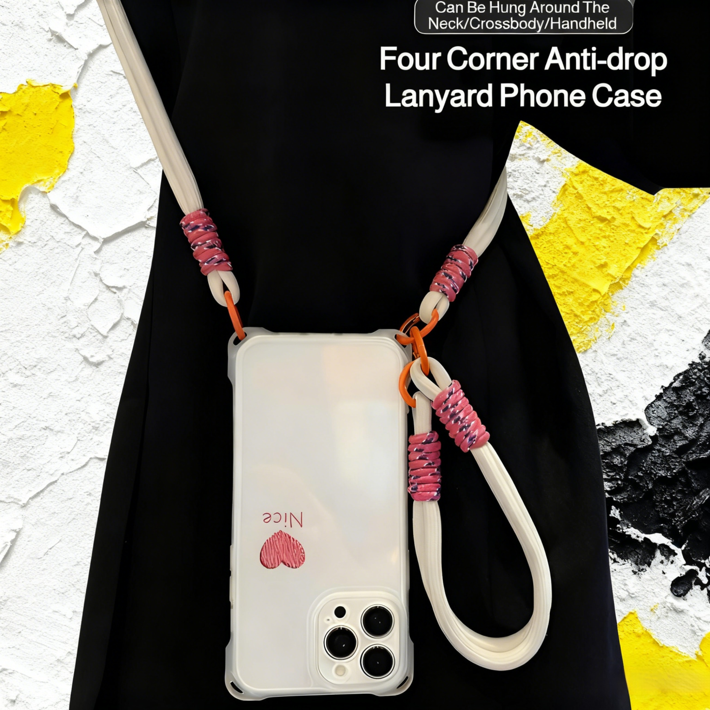 Full Protection Crossbody Phone Case with Hanging Strap