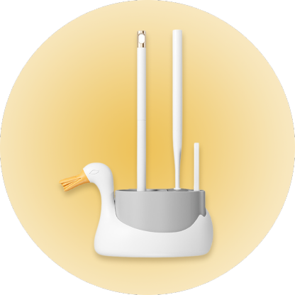  White Swan Multifunctional Toilet Cleaning Brush