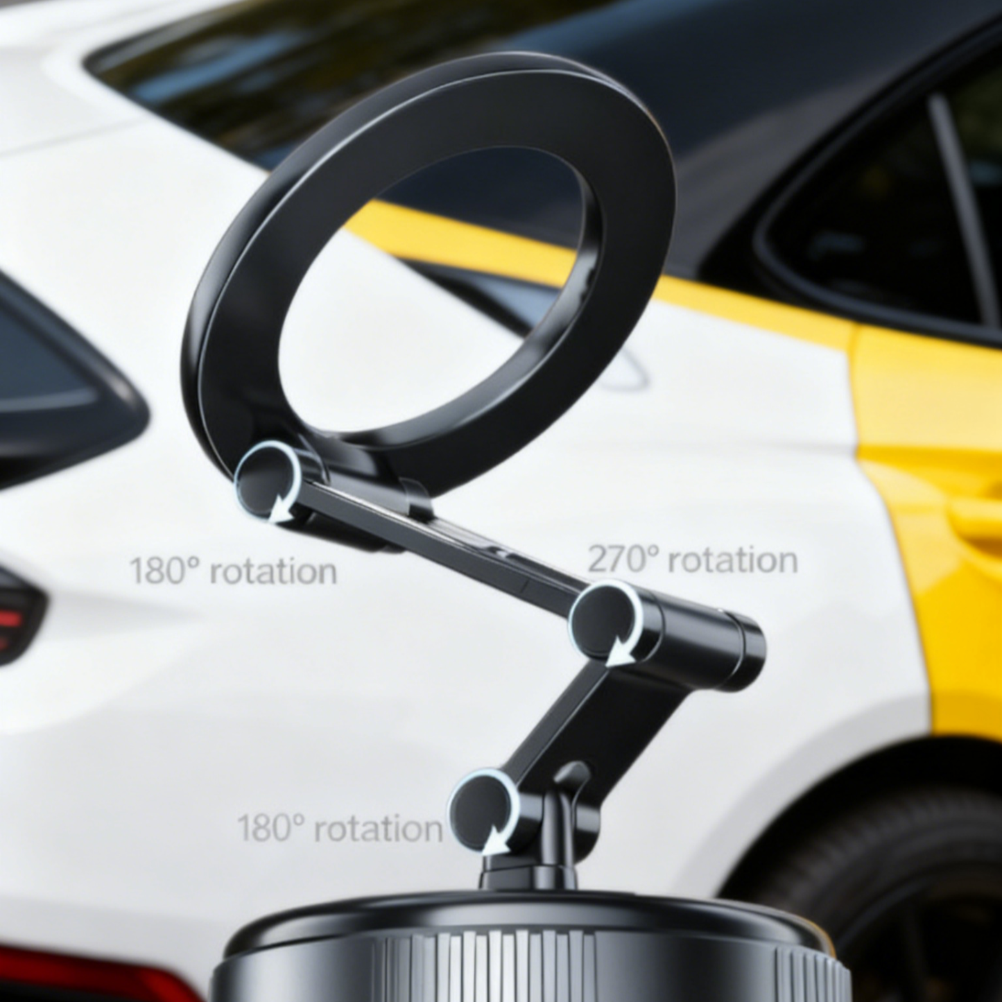 360° Rotatable Foldable Car Magnetic Phone Holder