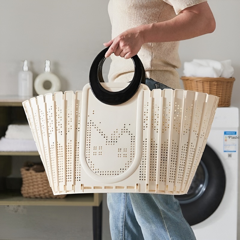  Large Capacity Foldable Laundry Basket for Household Use