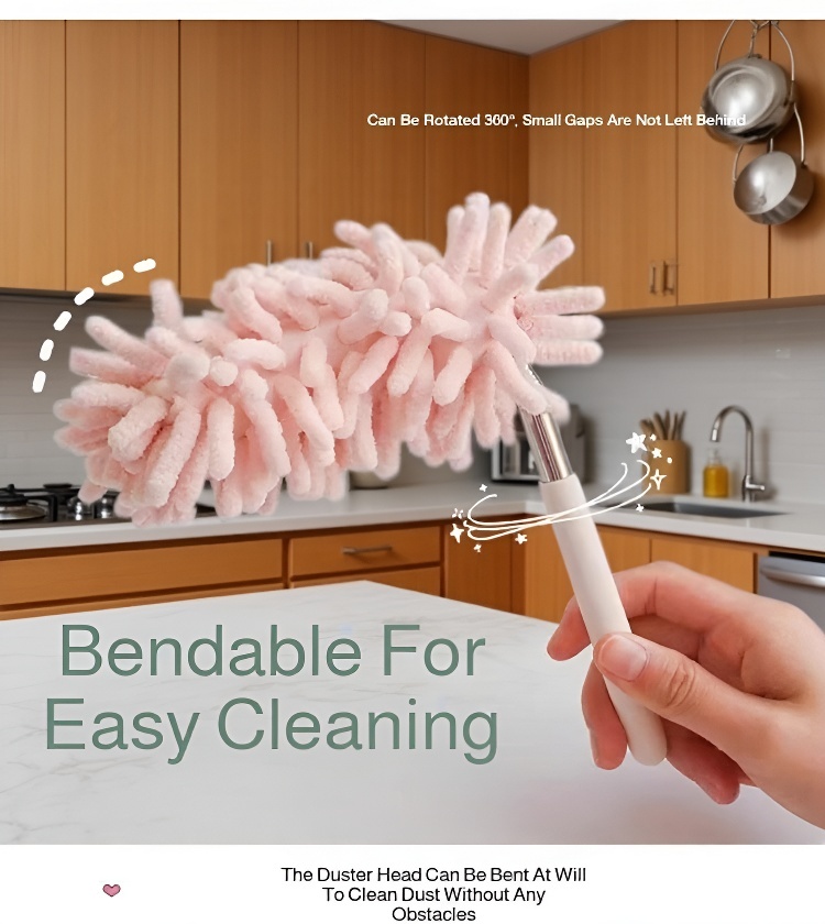 Feather Duster with Soft Bristles for Furniture