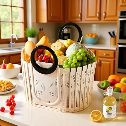  Large Capacity Foldable Laundry Basket for Household Use