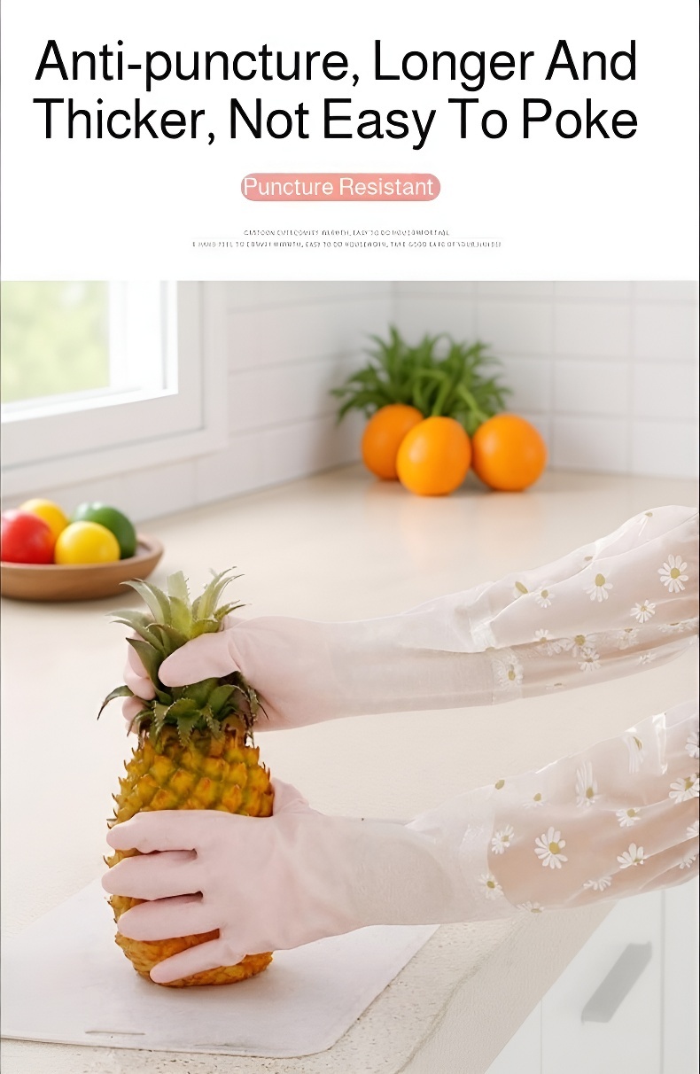 Oil-resistant PVC gloves for safe cleaning