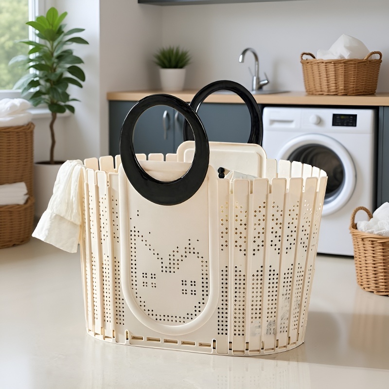  Large Capacity Foldable Laundry Basket for Household Use