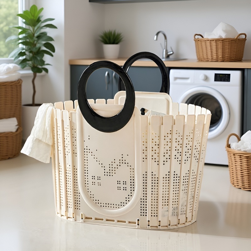  Large Capacity Foldable Laundry Basket for Household Use