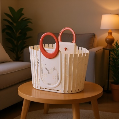  Large Capacity Foldable Laundry Basket for Household Use