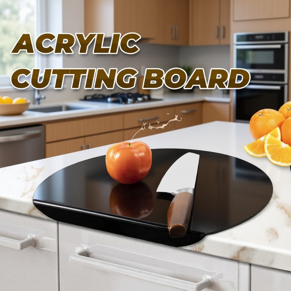 Acrylic Non-Slip Cutting Board for Vegetables and Fruits