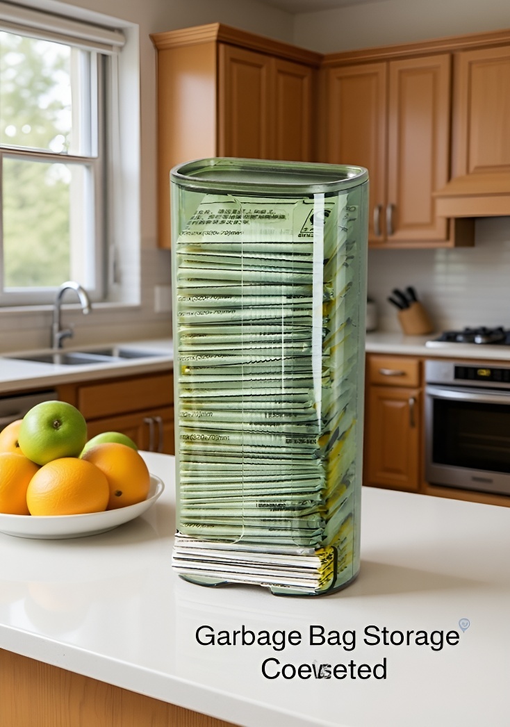 Luxury wall-mounted trash bag box with easy installation