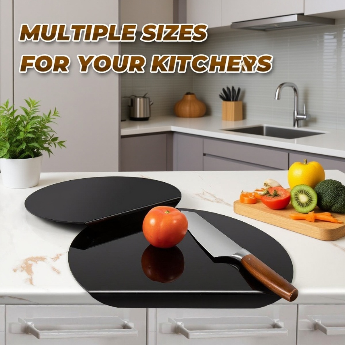 Acrylic Non-Slip Vegetable and Fruit Cutting Board