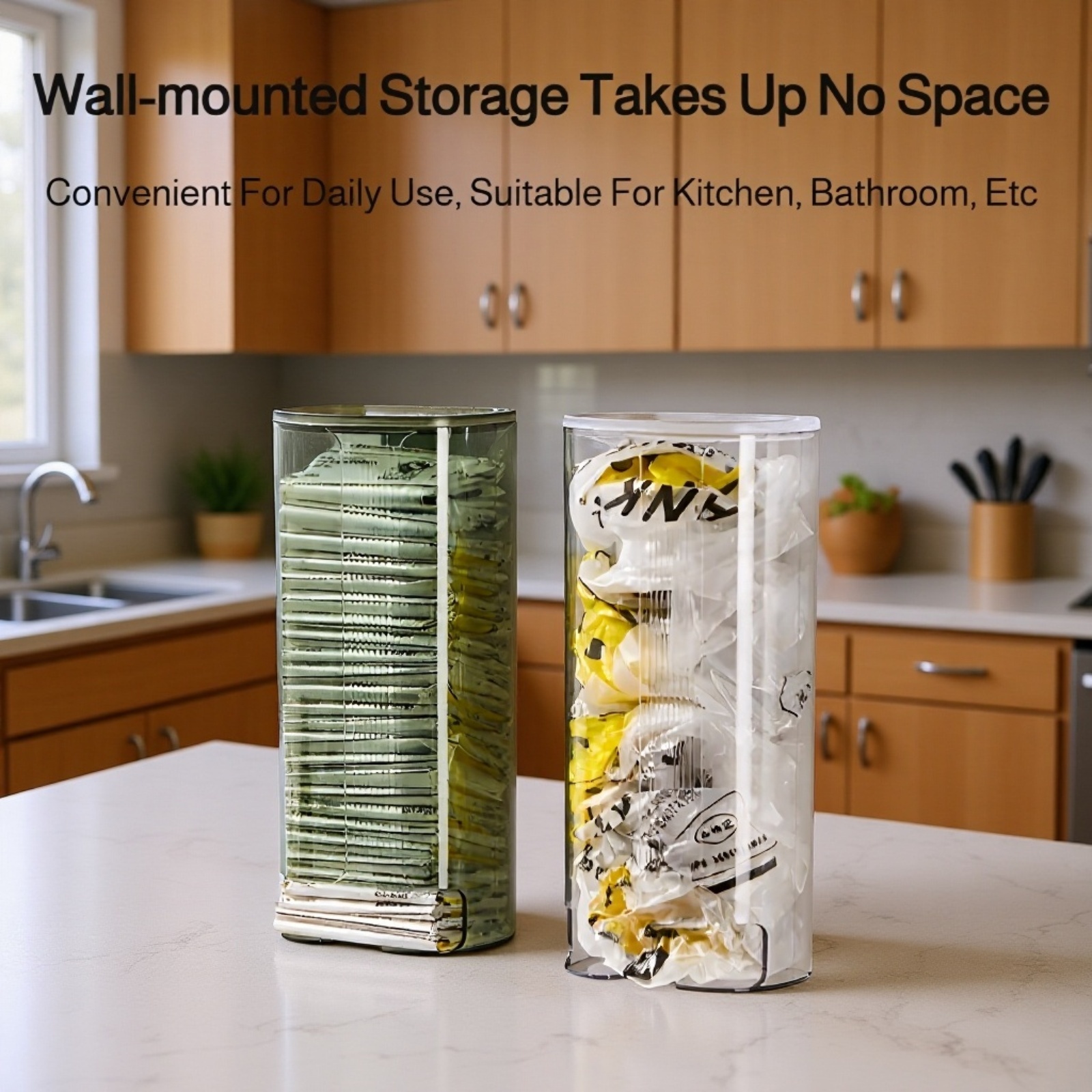 Luxury Wall-Mounted Trash Bag Storage Box