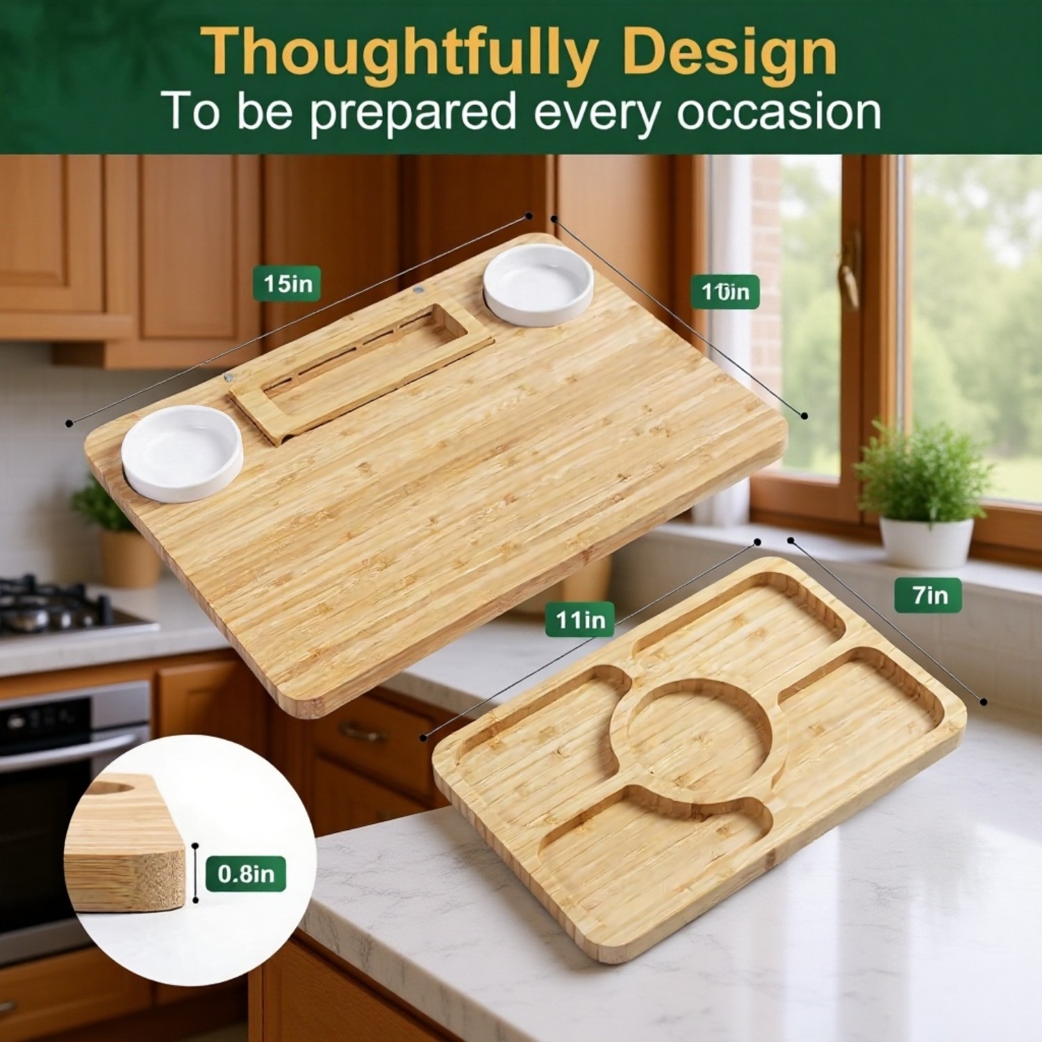 Cheese board set arranged with assorted cheeses and fruits