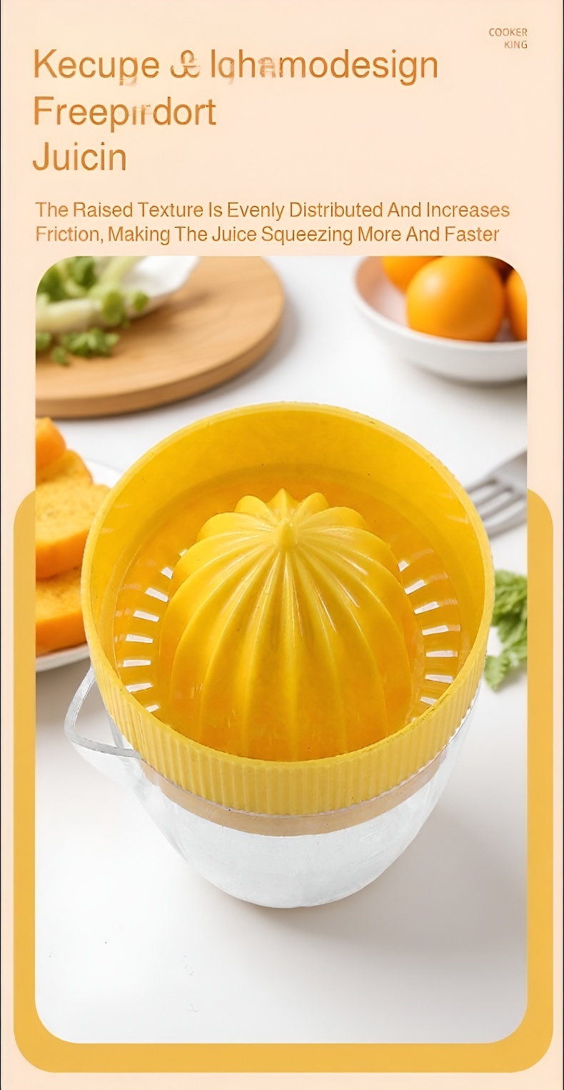 Home use pomegranate juicer with ergonomic handle