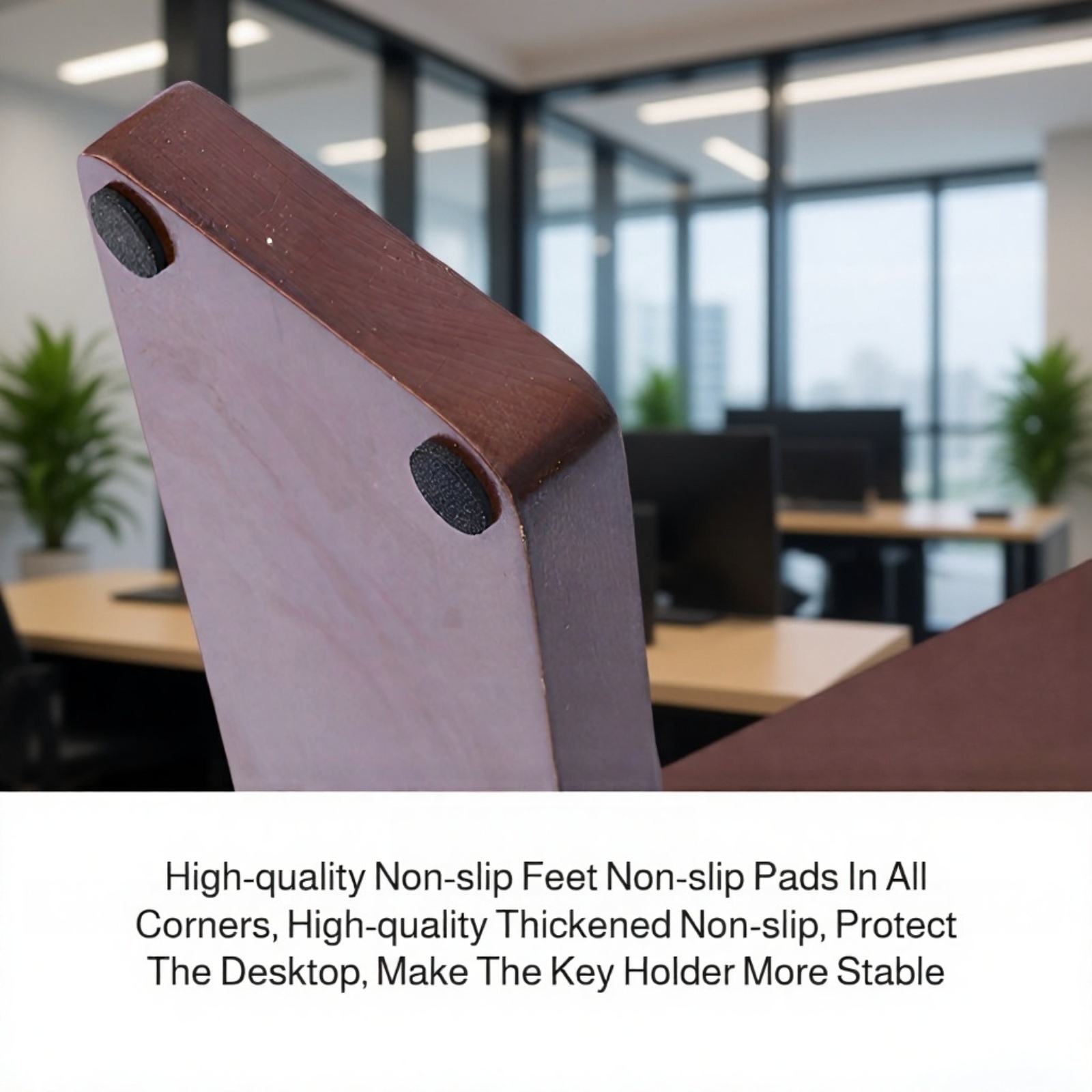 Creative wooden key rack for home entryway