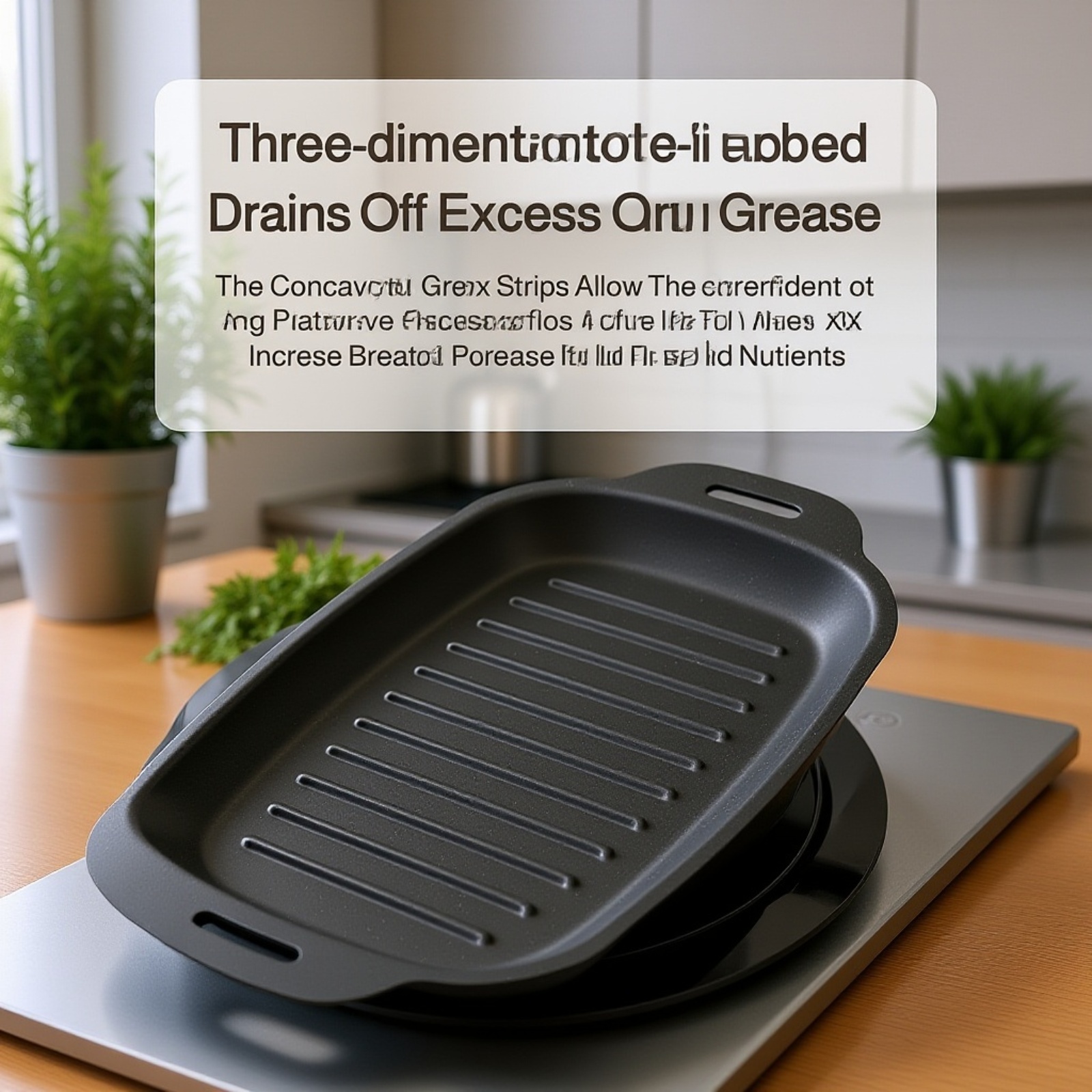 Durable nonstick outdoor grill plate