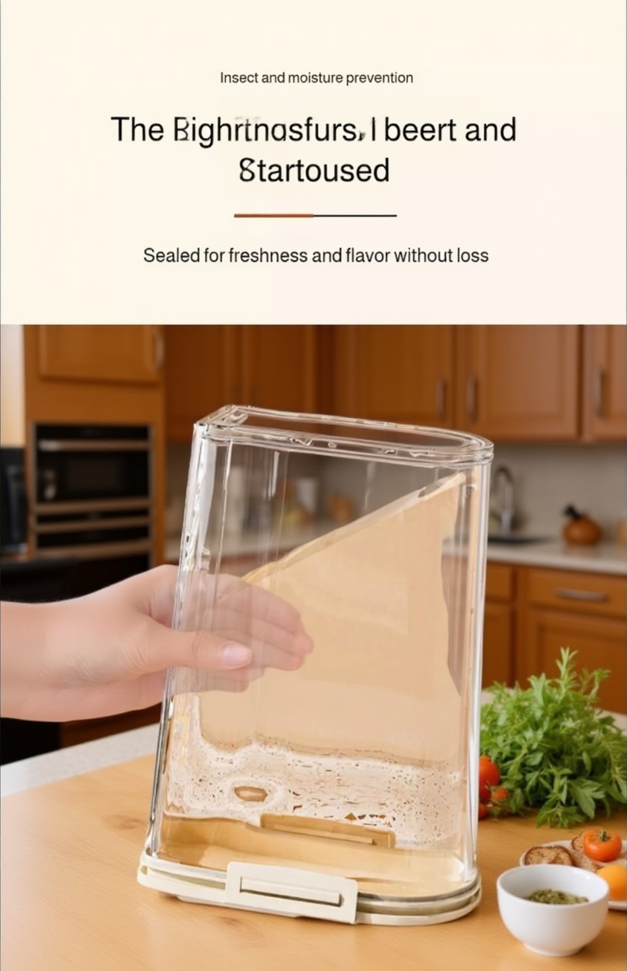 Durable Food Grade Rice Storage Box