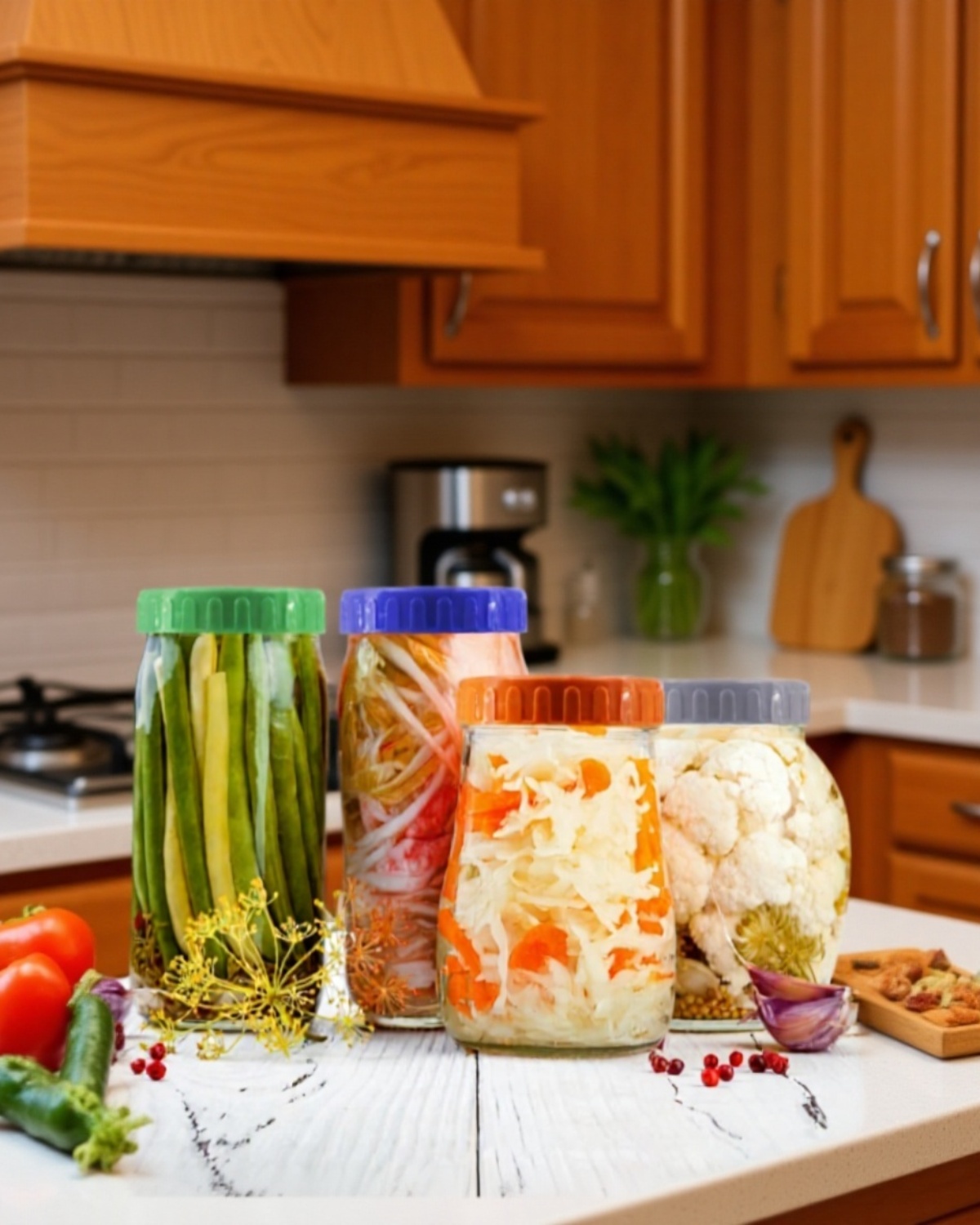 Durable mason jar glass cover for kitchen organization