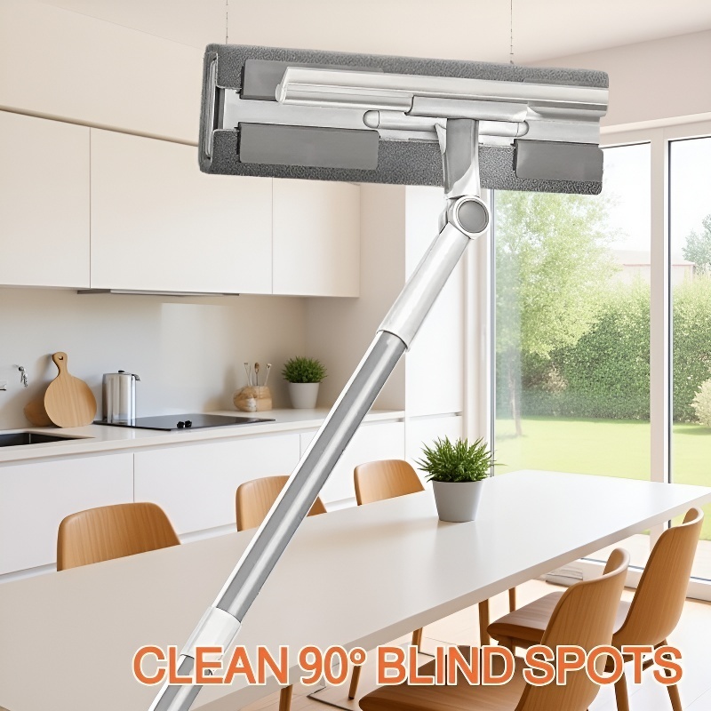 Removable Window Scraper with Adjustable Extension Pole