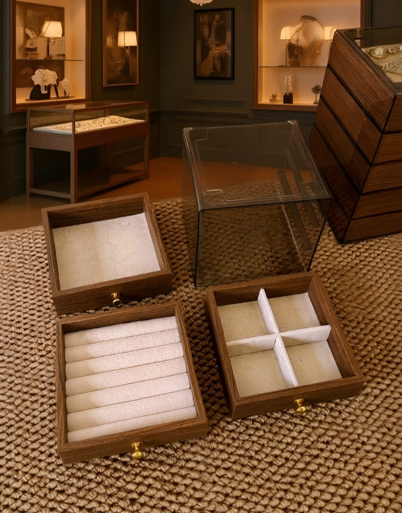 Modern multi-layer jewelry box design for efficient jewelry storage