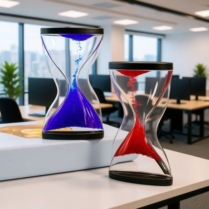 Creative Hourglass Stress Relief Decoration – Home Craft Ornament