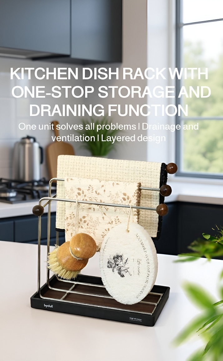 Full ventilation design prevents water accumulation in kitchen rack