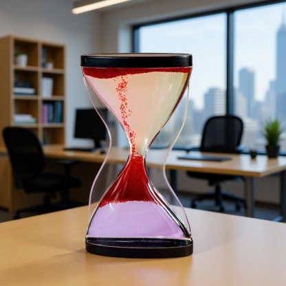 Creative Hourglass Stress Relief Decoration – Home Craft Ornament