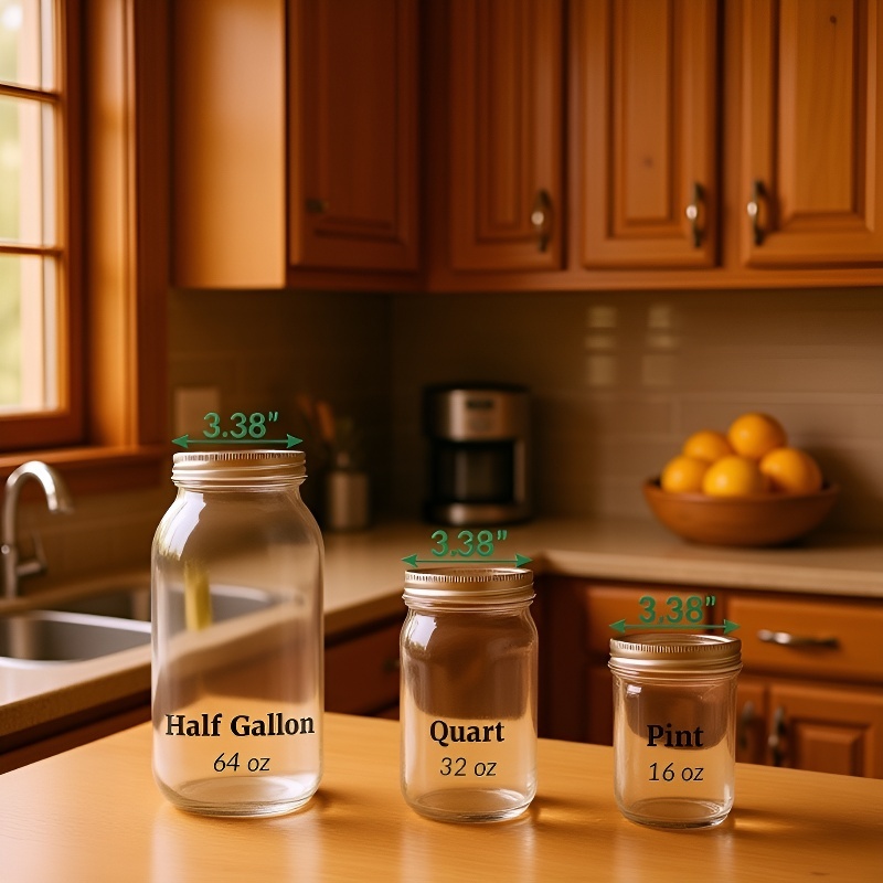 Wide Mouth Mason Glass Cover with Handle for Fermentation and Utensil Storage